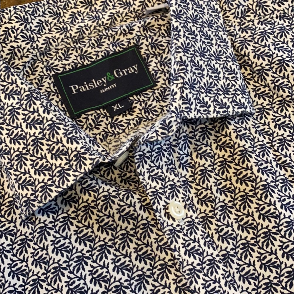 Paisley & Gray Slim Fit XL Shirt